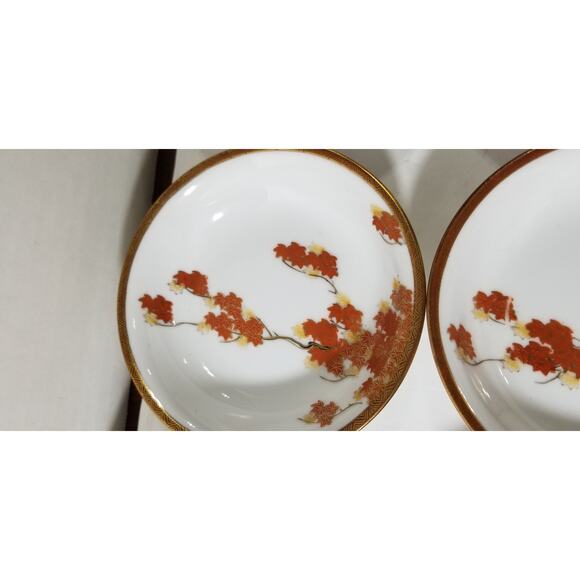 Japan marked bowls set of six Kutani porcelain (3.1244) - Picture 8 of 12